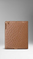 Thumbnail for your product : Burberry Ostrich Leather Ipad Case