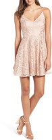 Thumbnail for your product : Speechless Embroidered Mesh Skater Dress
