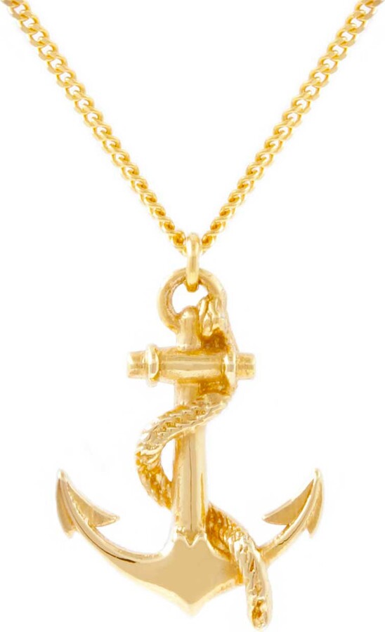 Lee Renee Anchor Necklace - Gold
