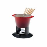 Thumbnail for your product : Le Creuset 1 3/4 Qt. Traditional Fondue w/Stand, Fuel Holder, 6 Forks  - Cherry