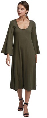 warehouse tulip frill maxi dress