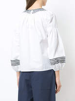 Thumbnail for your product : Joie embroidered puff sleeve blouse