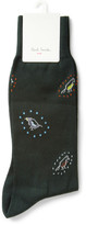 Thumbnail for your product : Paul Smith Bird-Patterned Cotton-Blend Socks