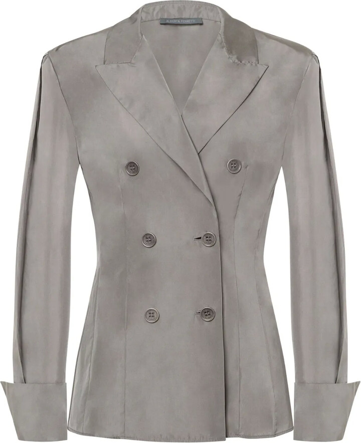 Alberta Ferretti Double-Breasted Blazer