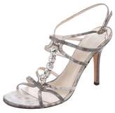 Thumbnail for your product : Christian Dior Embossed Embellished Sandals