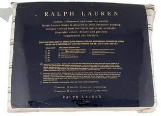 Ralph Lauren Striped Linen Queen Flat Sheet