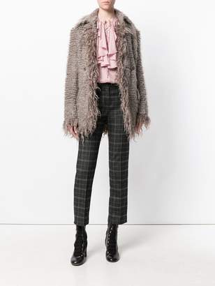 Etro fluffy buttoned jacket