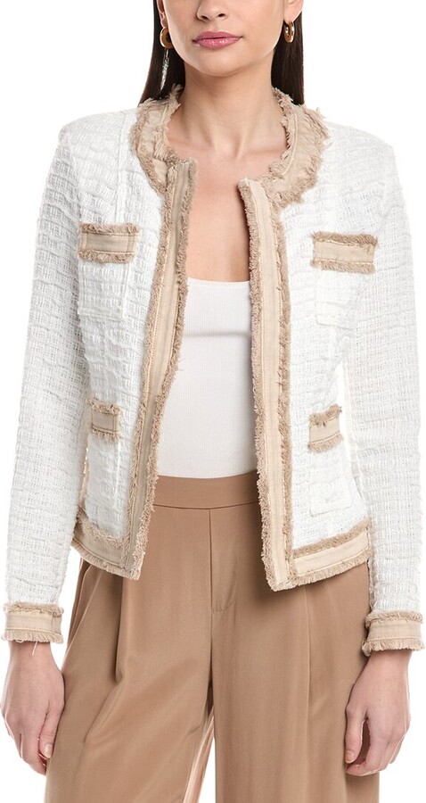 L'Agence L’Agence Agnes Tweed Denim Jacket