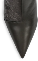 Thumbnail for your product : Narciso Rodriguez Sarah Mixed-Media Leather Booties