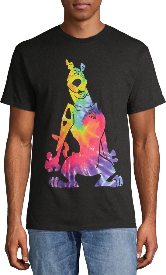 Scooby-Doo Men's & Big Men's Tie Dye Graphic Tee Shirt, Sizes S-3XL, TV Mens Tee Shirt