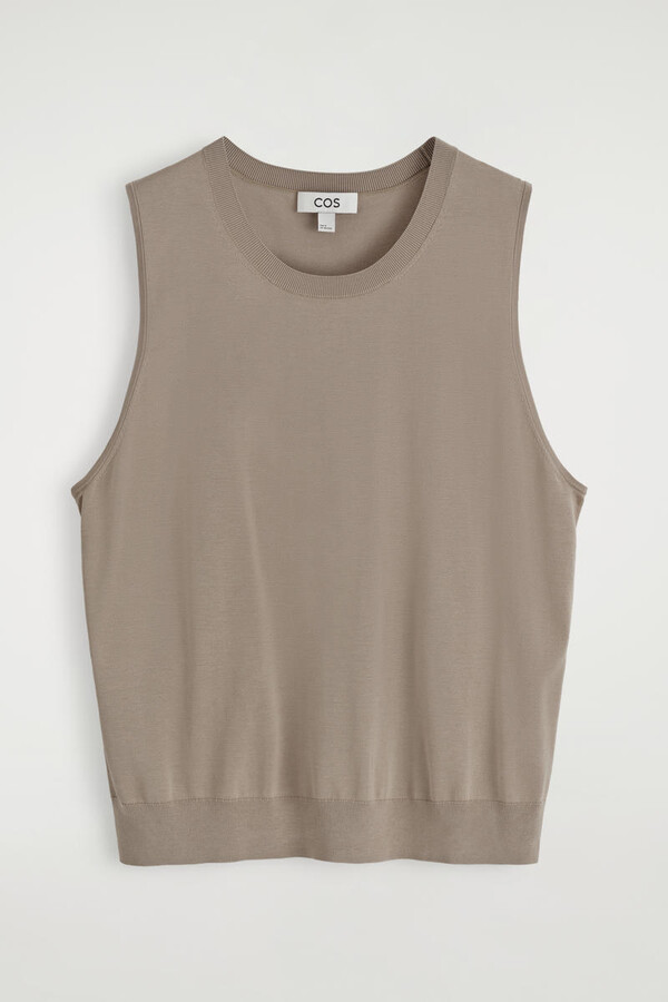 COS Relaxed Knitted Silk Vest