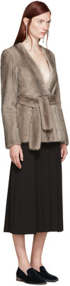 Brock Collection Taupe Mink Faye Jacket