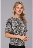 Thumbnail for your product : MICHAEL Michael Kors Leopard Sidetie Top