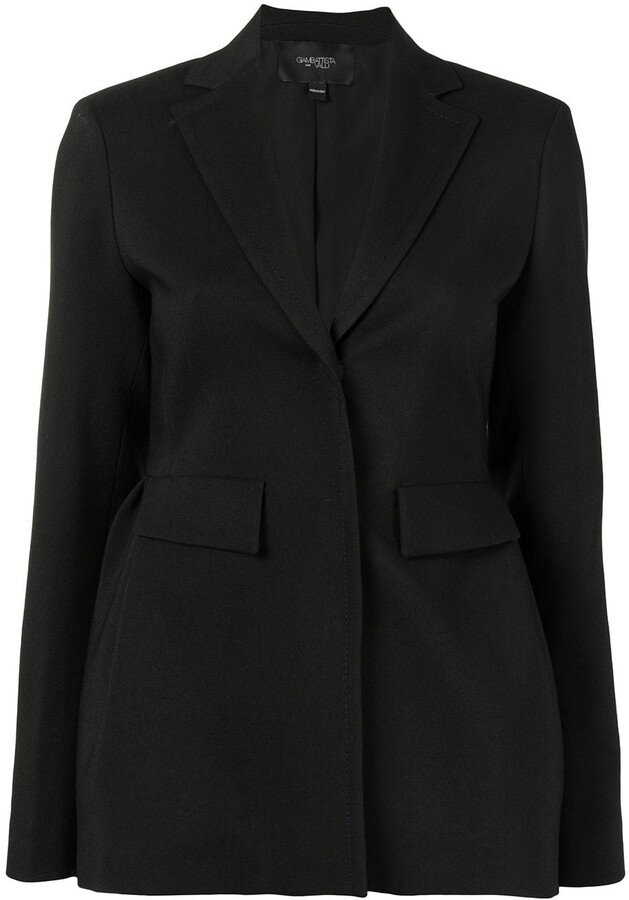 peplum wool coat