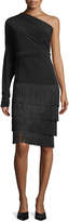 Thumbnail for your product : Norma Kamali All in One Long-Sleeve Fringe Dress