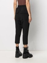 Thumbnail for your product : Rick Owens Phlegethon dropped crotch cropped trousers