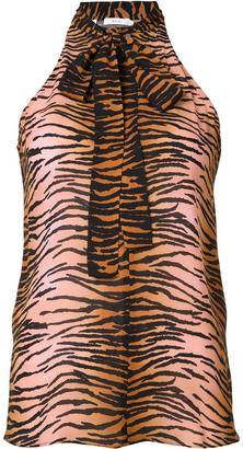 A.L.C. tiger print sleeveless blouse