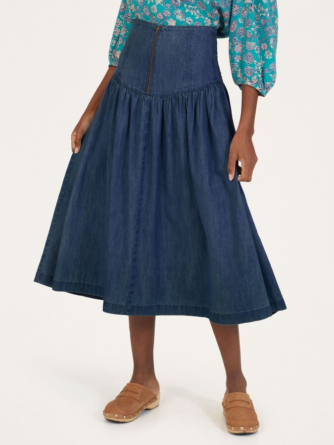 Thought Ullima Organic Cotton Chambray Skirt ShopStyle