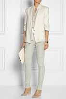 Thumbnail for your product : Helmut Lang Ruched-sleeve slub woven blazer