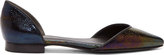 Thumbnail for your product : 3.1 Phillip Lim Iridescent Black Leather Devon D'Orsay Flats
