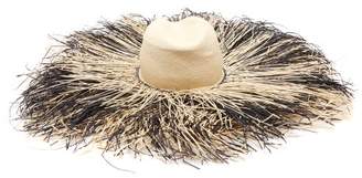 Lola Hats Porcupine Fringed Raffia Hat - Womens - Beige