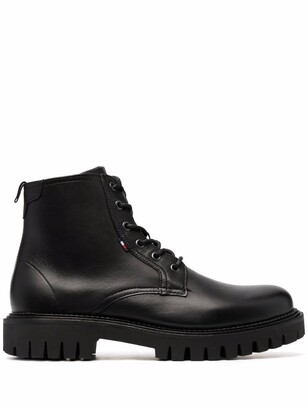 Tommy Hilfiger Chunky Sole Lace-Up Boots - ShopStyle