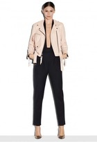 Thumbnail for your product : Milly Lightweight Leather Moto Jacket