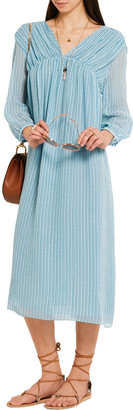 MiH Jeans Petaluma striped silk-georgette dress