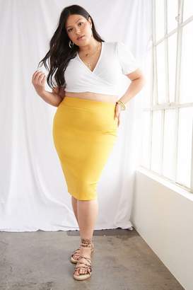 Forever 21 Plus Size Ribbed Knit Skirt