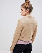 Thumbnail for your product : Pull&Bear Suedette Biker Jacket