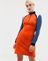 Thumbnail for your product : 2nd Day colourblock jersey dress with zip