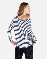 Thumbnail for your product : Express One Eleven Off The Shoulder Relaxed London Tee
