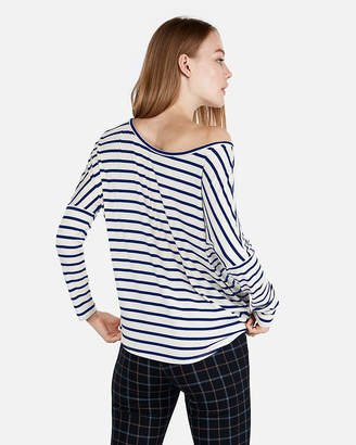 Express One Eleven Off The Shoulder Relaxed London Tee