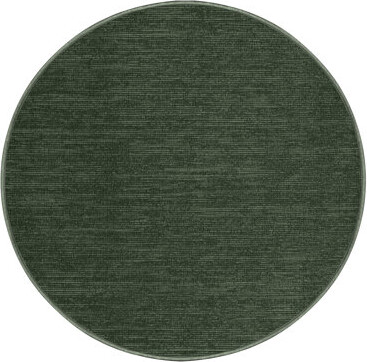 Hokku Designs Machine Washable Solid Green Area Rug
