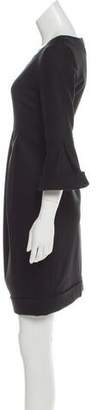 Burberry Pleated Knee-Length Dress Black Pleated Knee-Length Dress