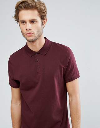 ASOS Design Short Sleeve Polo In Jersey 2 Pack Save