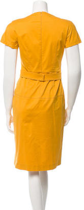 Alberta Ferretti Short Sleeve Knee-Length Dress