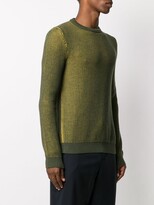 Thumbnail for your product : Zanone Crew Neck Waffle-Knit Sweater