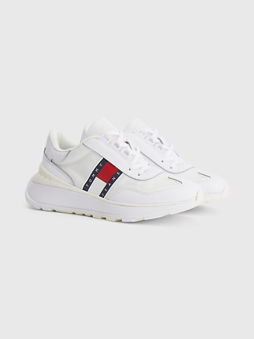 Tommy Jeans Throwback Leather Sneaker ShopStyle