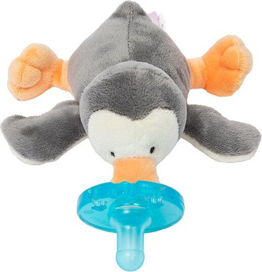 WubbaNub™ Baby Grey Penguin Pacifier