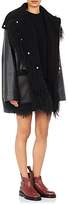 Thumbnail for your product : Paco Rabanne WOMEN'S FUR-TRIMMED LEATHER & TECH-FABRIC COAT