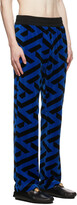 Thumbnail for your product : Versace Blue & Black Track Lounge Pants