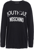 Thumbnail for your product : Boutique Moschino Boutique Intarsia Silk And Cashmere-blend Sweater