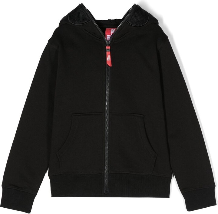 Ai Riders On The Storm Young Lens Detail Zip Up Hooded Jacket