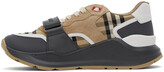 Thumbnail for your product : Burberry Beige Check Ramsay Sneakers