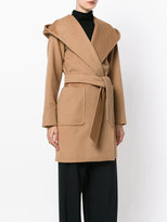 Thumbnail for your product : Max Mara hooded belted coat