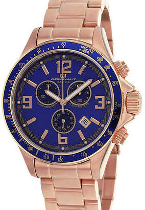 Oceanaut Mens Rose Goldtone Stainless Steel Bracelet Watch-Oc3332 Family