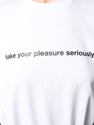 MSGM quote print T-shirt