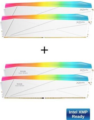 V-COLOR DDR5 SCC 2+2 KIT Manta XFinity 48GB(24GBx2) 8000MHz CUDIMM with RGB Filler kit CL38 1.4V RGB Gaming Desktop Upgrade RAM Memory Module -...