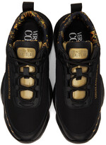 Thumbnail for your product : Versace Jeans Couture Black Baroque Logo Gravity Sneakers